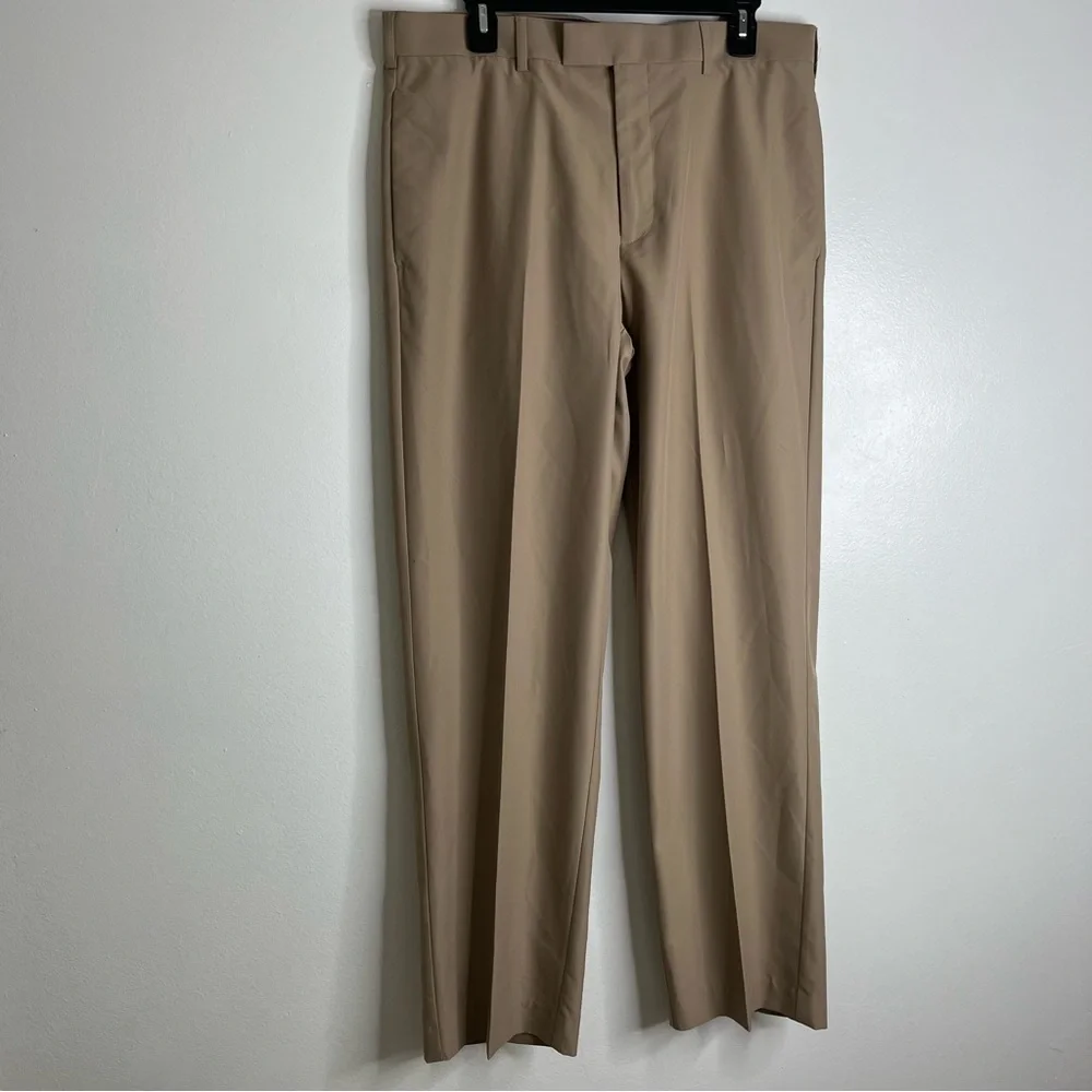 Callaway Golf Pants Mens 35x32 Khaki Performance Stretch Flat Front NWT